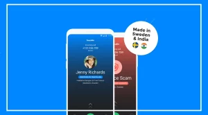Truecaller Caller ID showing professional information from a LinkedIn profile