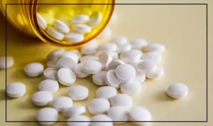 Drug officials inspecting a medical store under new drug monitoring rules
