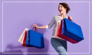 Online shopper checking product details and discount information on an e-commerce website