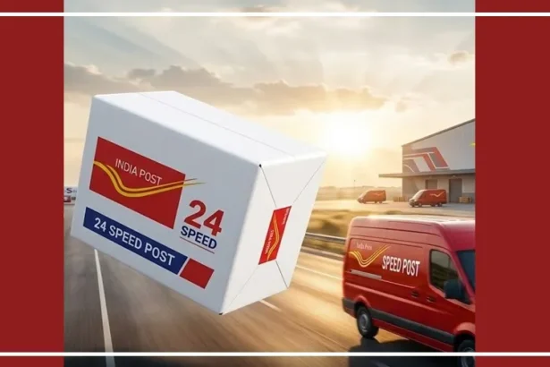 India Post Speed Post booking counter with mobile number requirement