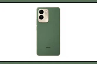 POCO M8x 5G smartphone showing its large display and 7900mAh battery highlights
