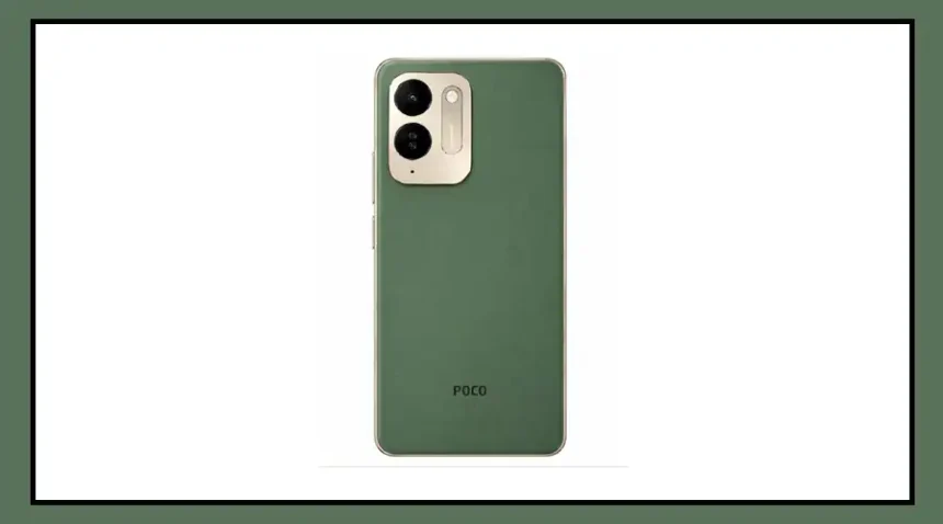 POCO M8x 5G smartphone showing its large display and 7900mAh battery highlights