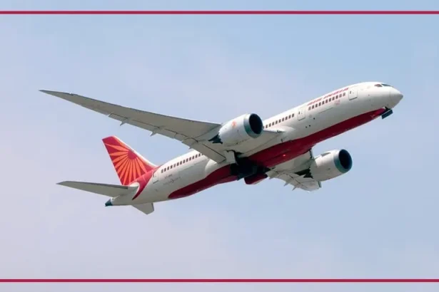 Air India Boeing 787-8 aircraft for the new non-stop Delhi to Osaka flight service