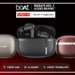 boAt CREST AI earbuds with AI-powered voice assistant features