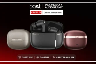 boAt CREST AI earbuds with AI-powered voice assistant features