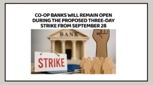 Cooperative bank branch and banking services during September 28-30 strike