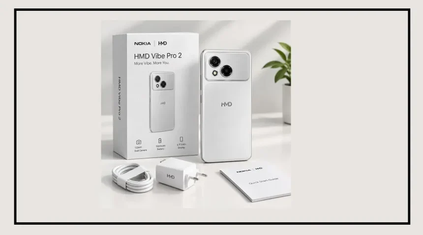 HMD Vibe2 Pro 5G smartphone with 6000mAh battery and 64MP camera
