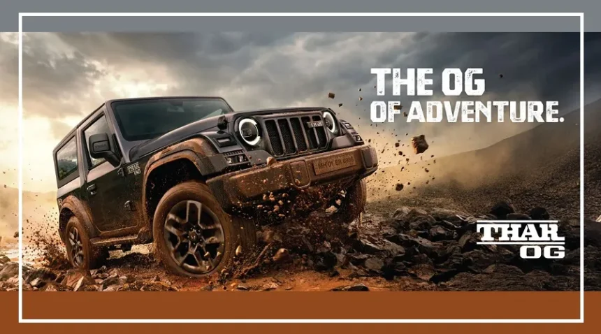 2026 Mahindra Thar three-door SUV with updated design