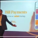 Mint Money personal finance app showing credit score, bill payment and financial services