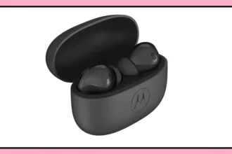 Moto Buds 2 Fusion wireless earbuds with charging case
