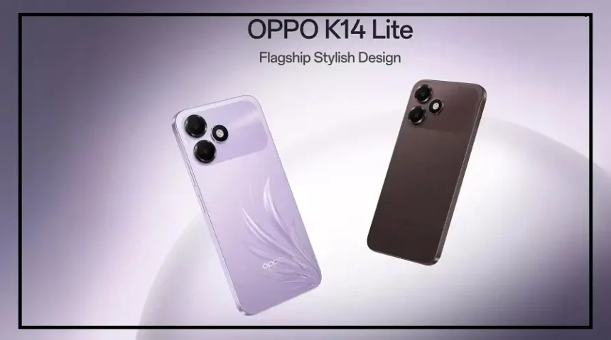 Oppo K14 Lite smartphone with 6.75-inch display and 7000mAh battery