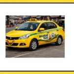 Bharat Taxi launch in UP with drivers and officials at the launch event
