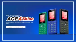 itel ACE 4 Shine feature phone with keypad and 1000mAh battery