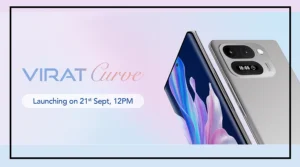 Lava Virat Curve 5G smartphone with curved AMOLED display and rear mini screen