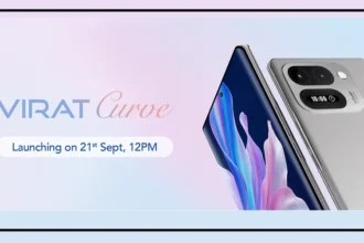 Lava Virat Curve 5G smartphone with curved AMOLED display and rear mini screen