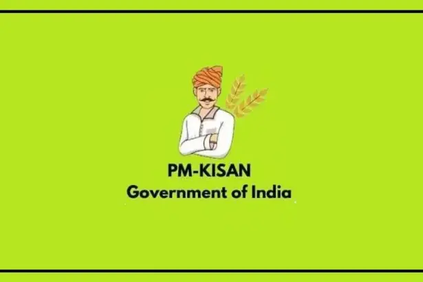 Farmer checking PM-KISAN scheme payment and beneficiary details on a mobile phone