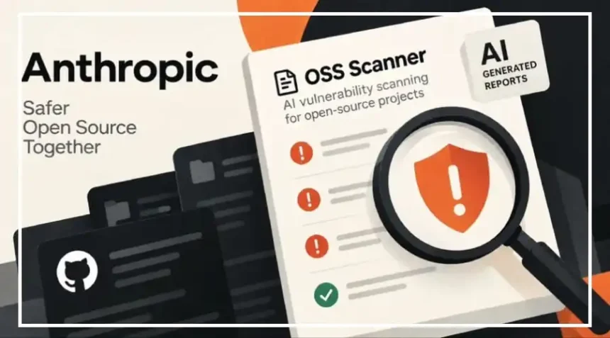 Anthropic Claude AI security scanner identifying potential vulnerabilities in open-source software code