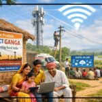 GangaFiber broadband service offering high-speed internet with TV and OTT access in Uttar Pradesh