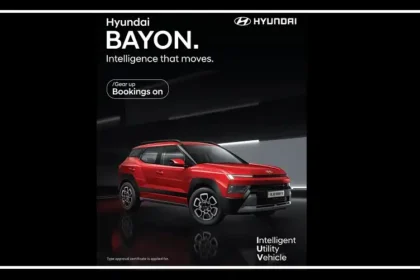 India-spec Hyundai Bayon SUV featuring dual curved displays and modern exterior styling