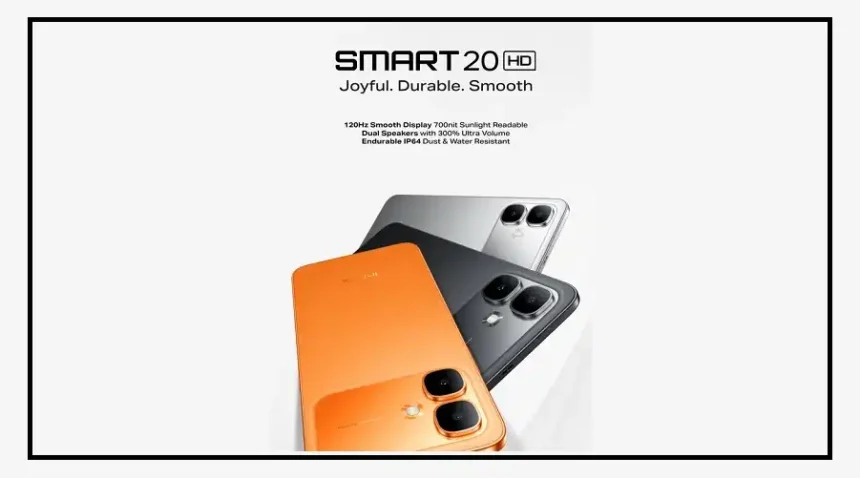 Infinix Smart 20 HD smartphone with 120Hz display and 5000mAh battery