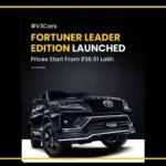 2026 Toyota Fortuner Leader Edition SUV with black exterior styling