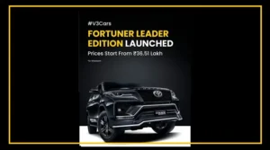 2026 Toyota Fortuner Leader Edition SUV with black exterior styling