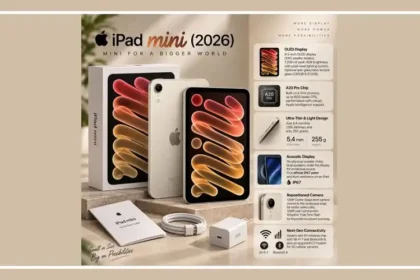 Apple iPad mini 2026 featuring an 8.5-inch OLED display and A20 Pro chip
