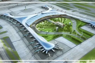 Noida International Airport in Jewar, Uttar Pradesh, following its renaming announcement