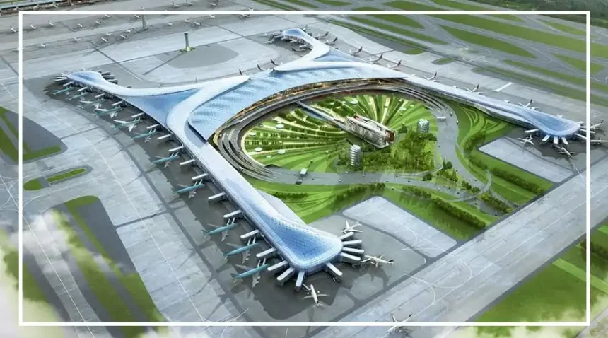 Noida International Airport in Jewar, Uttar Pradesh, following its renaming announcement