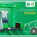 Jio-bp petrol pump displaying fuel dispensers after the petrol and diesel price increase