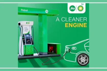 Jio-bp petrol pump displaying fuel dispensers after the petrol and diesel price increase