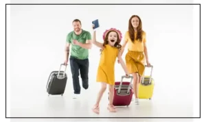 Indian travellers checking foreign currency exchange rates before an overseas holiday