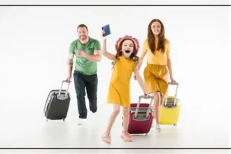 Indian travellers checking foreign currency exchange rates before an overseas holiday